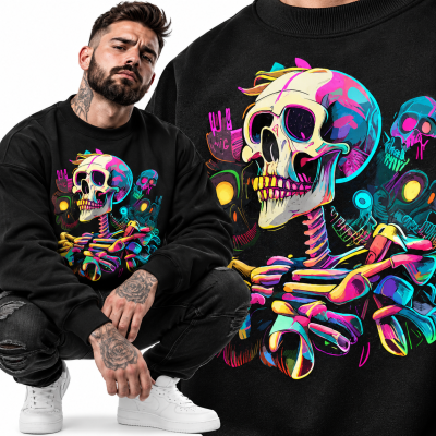 BLUZA HORROR SKULL ONE 3
